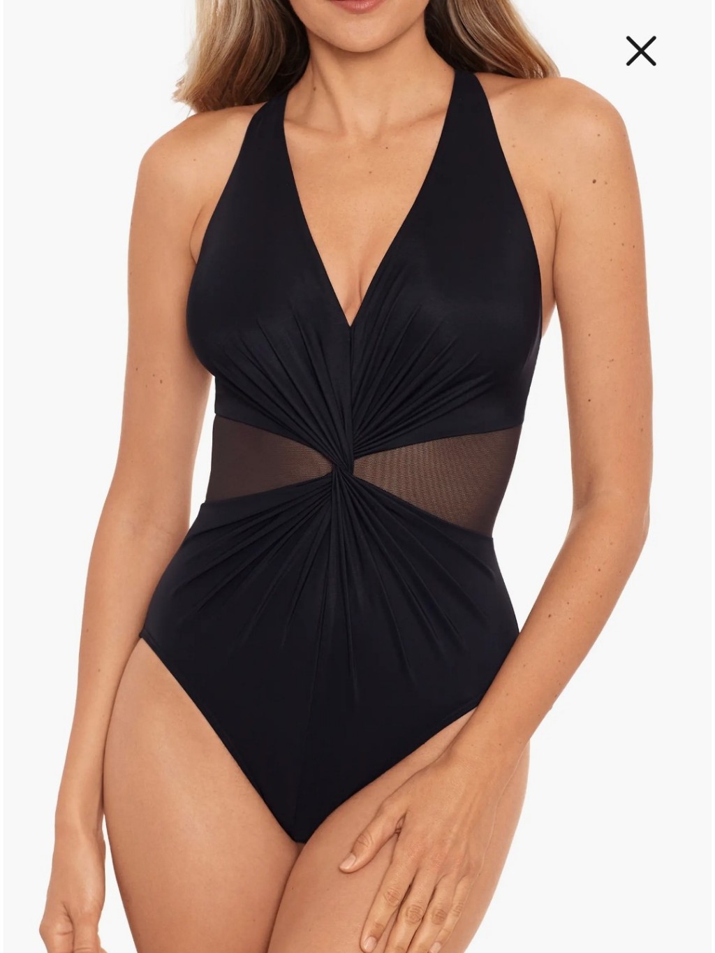 Miraclesuit Illusionist Wrapture 1 Piece Swimsuit Size 12 Nwot